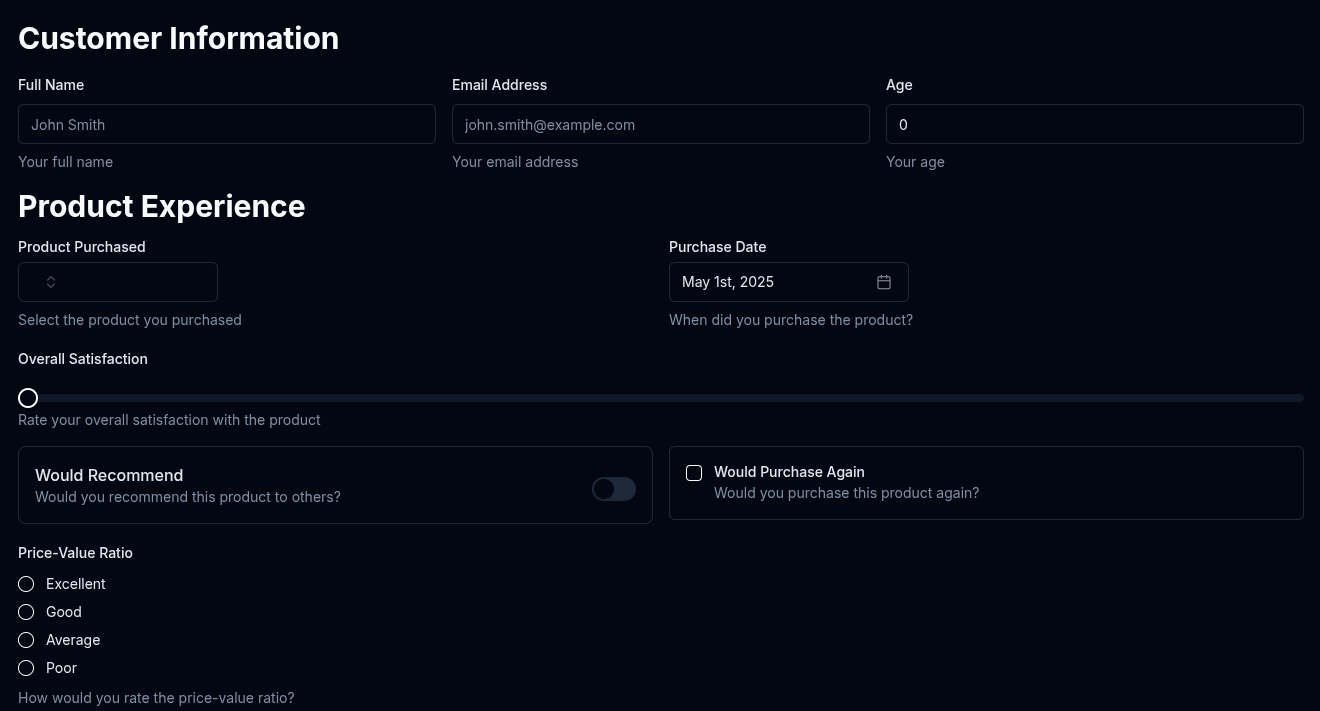 Customer Feedback Survey